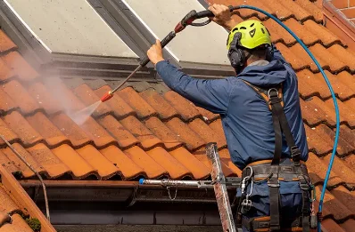 Démoussage et hydrofuge de toiture à Virazeil